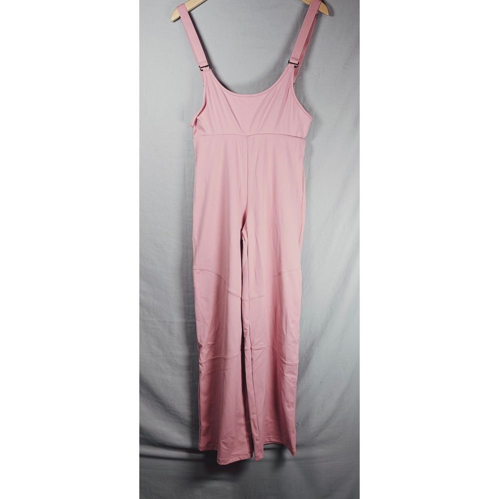 Halara Pink Overalls Small Straight‎ Leg Adjustable Strap Jumpsuit Sleeveless